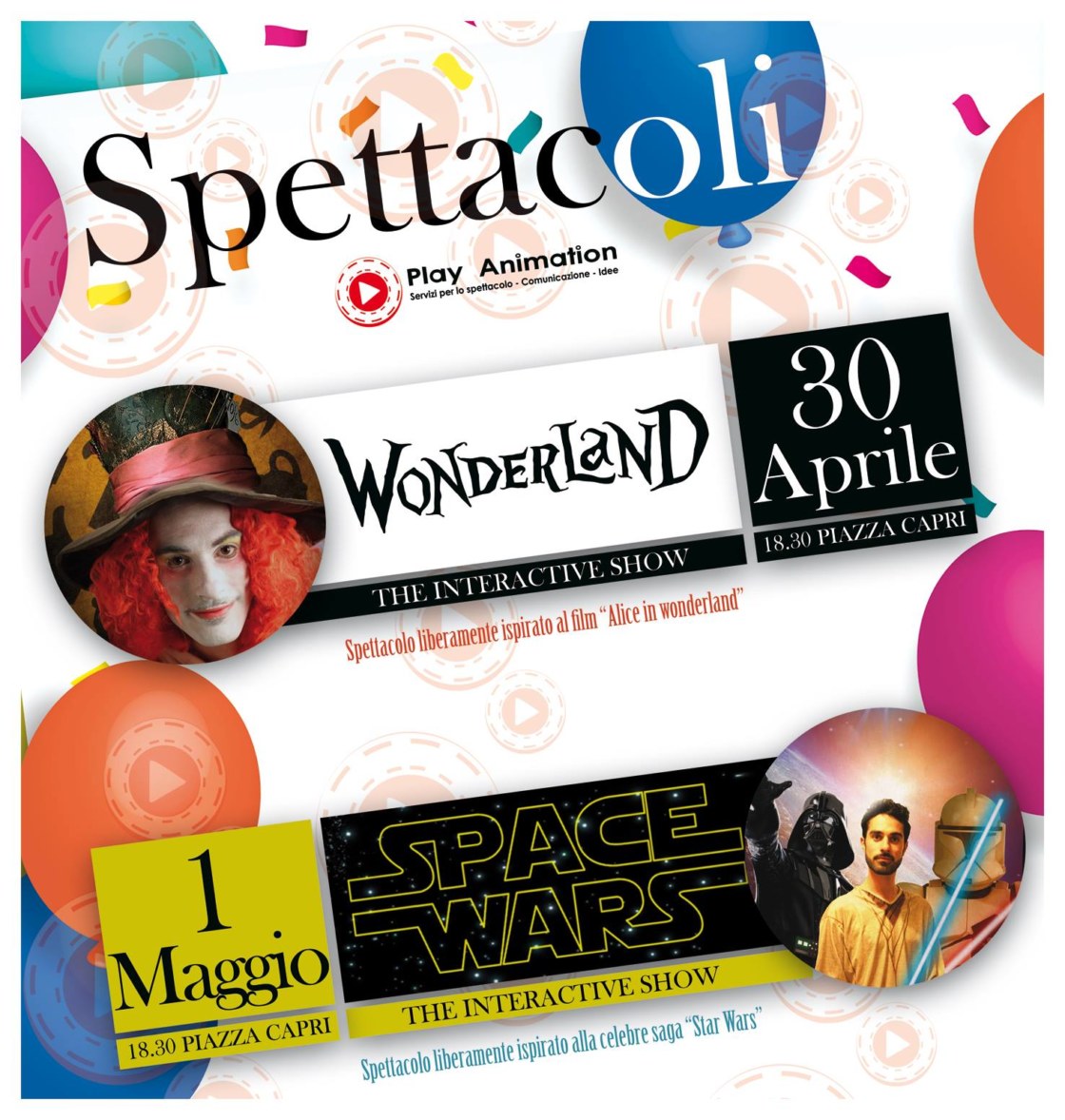 wonerland e Space wars