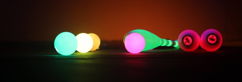Clave, palline e bolas a led